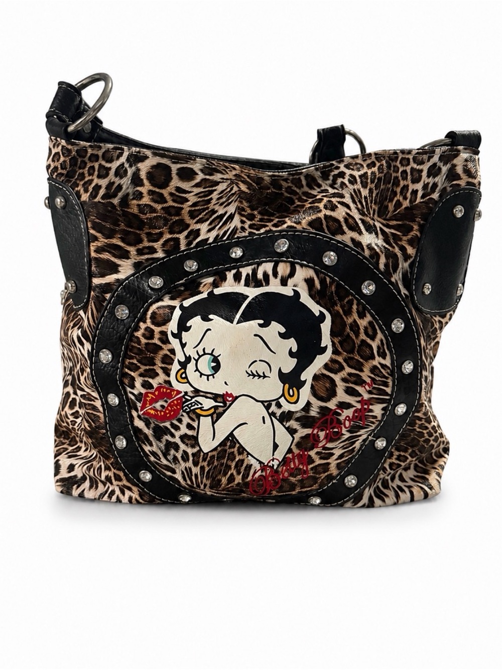 Betty Boop Leopard Print Shoulder Bag – 2014 Licensed